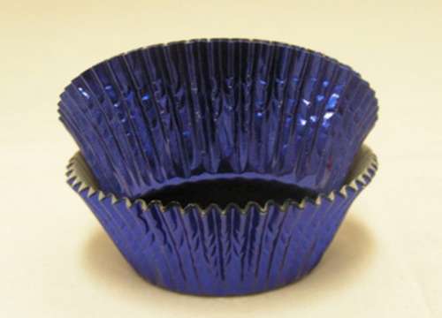 Dark Blue Foil Cupcake Papers - Click Image to Close
